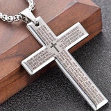 Collar con colgante cruzado unisex moderno