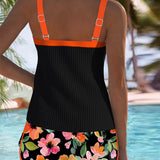 Laluna® | Conjunto de Tankini Elegante de Dos Piezas