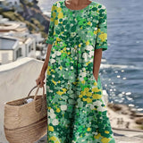 Elena - Vestido midi floral suelto y ligero