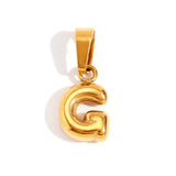 Collar Chic con Letra Burbuja