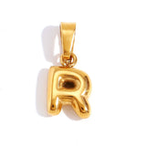 Collar Chic con Letra Burbuja