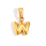 Collar Chic con Letra Burbuja