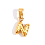 Collar Chic con Letra Burbuja