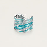 Anillo Ondas de Cristal (Ajustable)