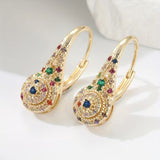 Pendientes de Elegancia Multicolor Brillante