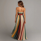 Vestido Largo Colorido Sin Mangas