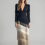 Salvia | Vestido Flecos