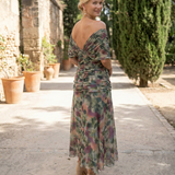 Vestido maxi elegante para fiesta con escote en corazón