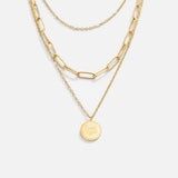 Collar de capas con monedas Janie