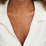 Collar de capas con monedas Janie