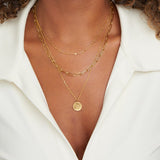 Collar de capas con monedas Janie