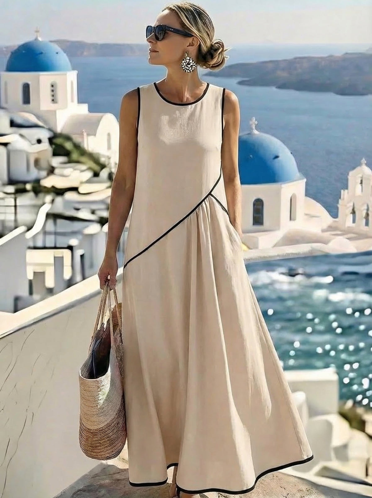 Lotte™ Vestido de Verano a Rayas