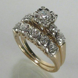 Anillo Vintage Dorado Brillante