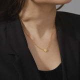 Collar de Oro con Inicial de Corazón