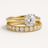 Conjunto de Anillos de Oro Reina del Sol