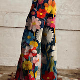 Léna - Pantalón ancho floral