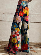 Léna - Pantalón ancho floral