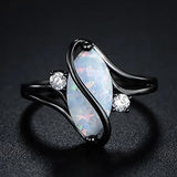 Anillo Vintage Negro con Piedra Preciosa