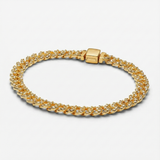 Pulsera cubana con moissanita