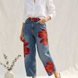 Sophia - Pantalones florales elegantes