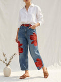 Sophia - Pantalones florales elegantes